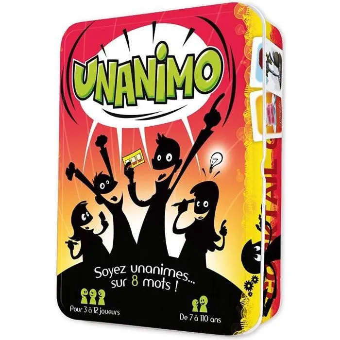Cocktail Games - Unanimo - Jeu de société - À partir de 7 ans - 3 à 12 joueurs - 45 minutes-0