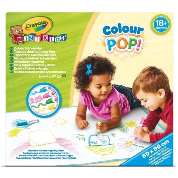 CRAYOLA Colora - Ricolor Maxi Surface Réutilisable pour Dessiner et colorier - 81-8132-0