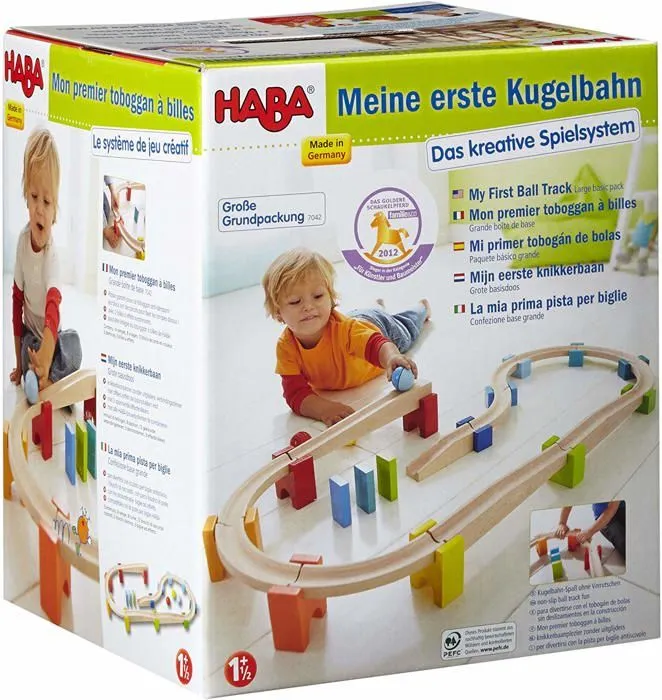 Haba - 7042 -Mon Premier Toboggan a Billes Grande Boite de Base, 00, Petit-0