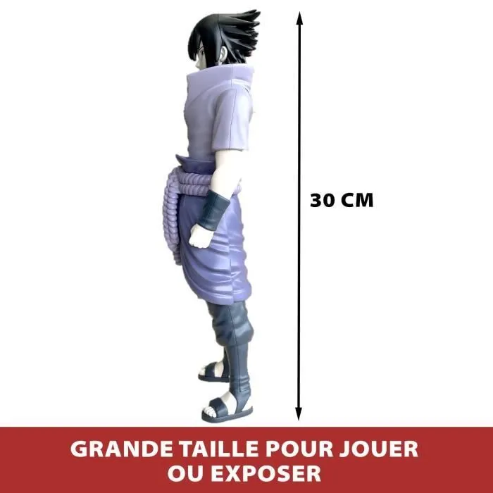 Grande Figurine articulée - BANDAI - Anime Heroes - Naruto Shippuden - Figurine Anime Heroes Mega 30 cm - Sasuke Uchiwa-2