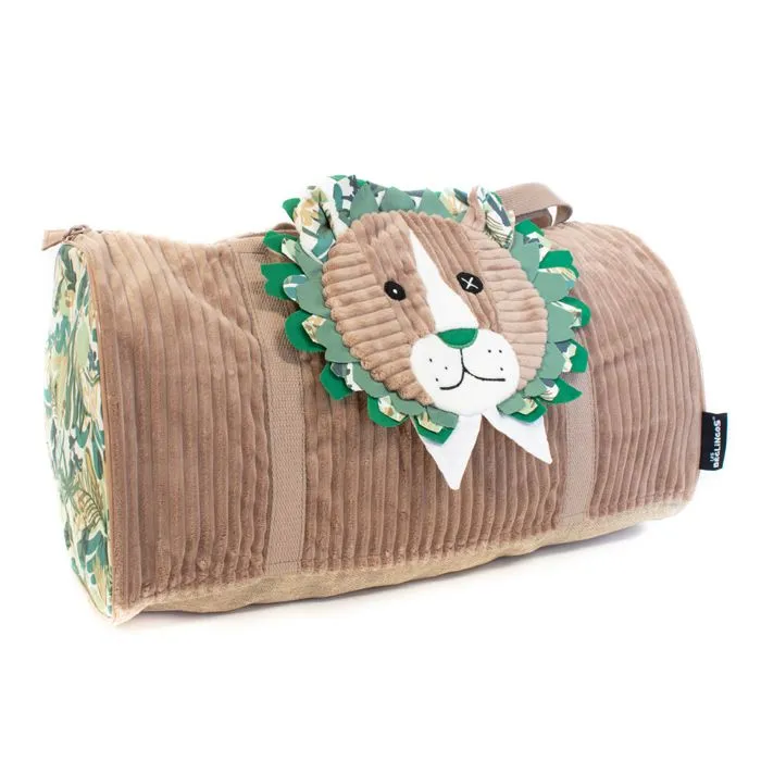 Sac de voyage - Déglingos - Jélékros le lion - Déperlant - 45 x 23 x 25 cm - 22 litres-0
