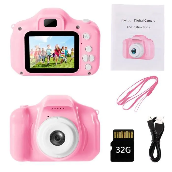 Appareil Photo Enfant - A90 - 8 Millions de Pixels - Mode Photo et Vidéo - Filtre Noir et Blanc-0
