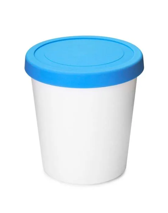 Qwork - WD9543 - Lot de 2 contenants a creme glacee - 1 L - Qualite alimentaire - Contenants reutilisables pour congelateur-2