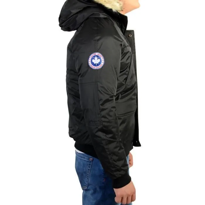 Blouson enfant - Kamora - Aria - Noir - Col montant - Capuche avec imitation fourrure-2