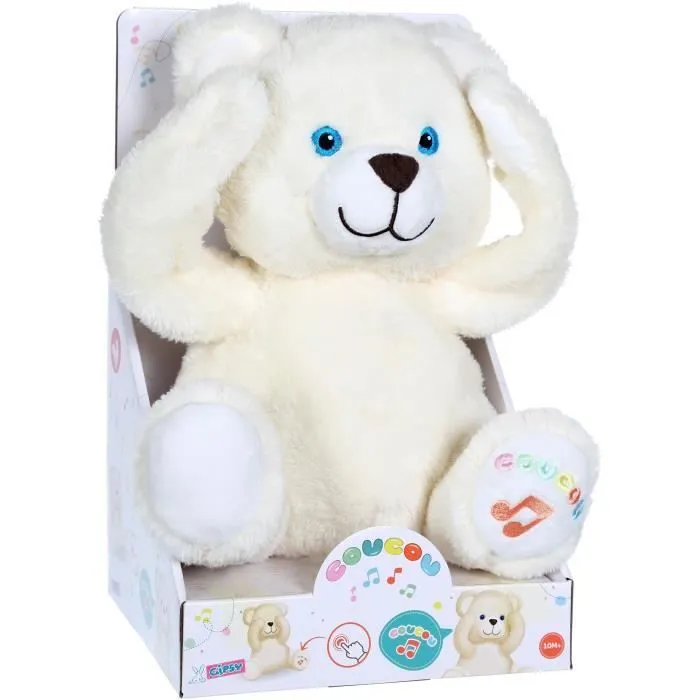 Gipsy Toys - Ourson Coucou Tout Doux - Peluche À Fonction - 25 Cm-0