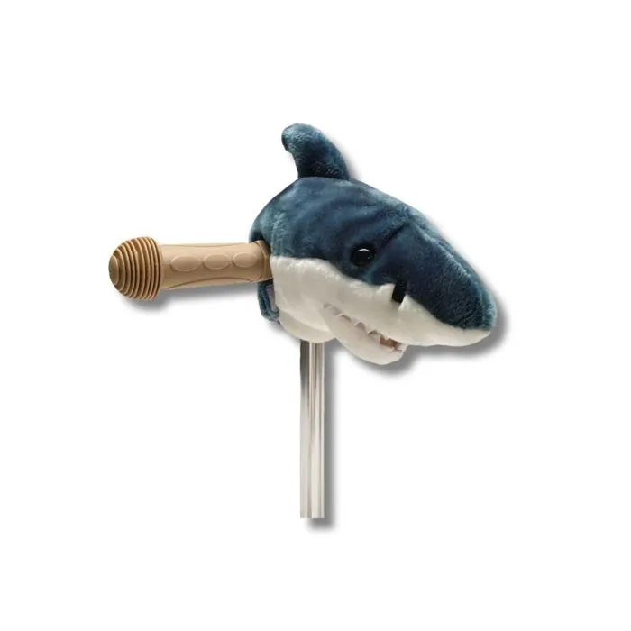 Tête Peluche - Wild et Soft - Requin - Guidon T-Bar - Bleu foncé - Enfant 3 ans et plus-0
