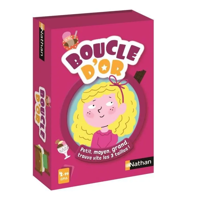 Jeu de Cartes NATHAN - Boucle d'Or - Trouvez la même image en petit, moyen et grand !-0