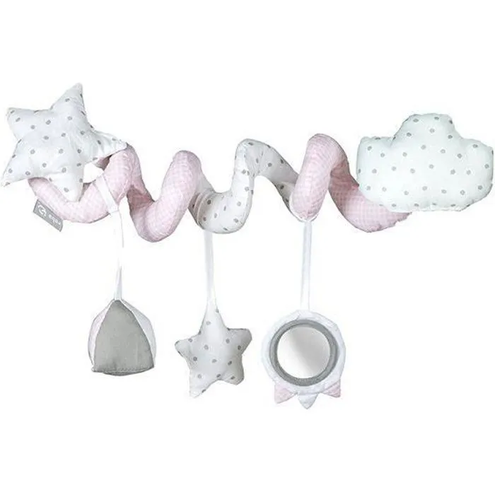 Jeu d'éveil Spirale ROBA - Kleine Wolke rosa - Pour Lit, Poussette ou Arche de jeux - Rose - Mixte-0