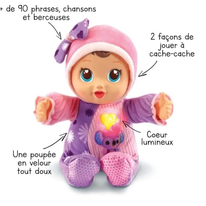 VTECH - Little Love - Emma Joue à Cache-Cache - Poupée Interactive-4