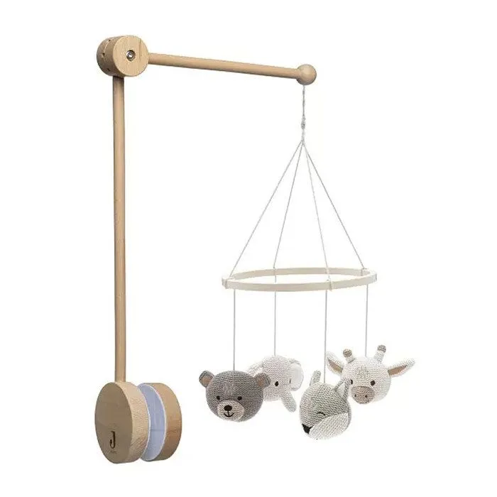 Mobile tissu Bébé Animals - Pour lit bébé-0