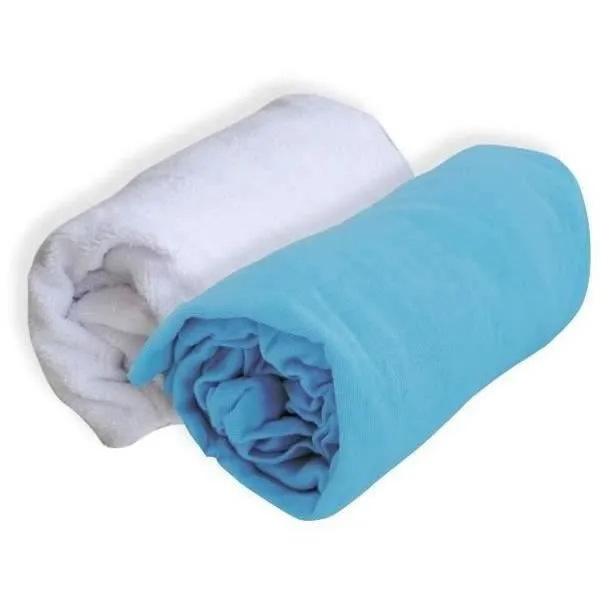DOUX NID Lot 1 Alese + 1 Drap Housse - 70 X 140 Cm - Turquoise-0