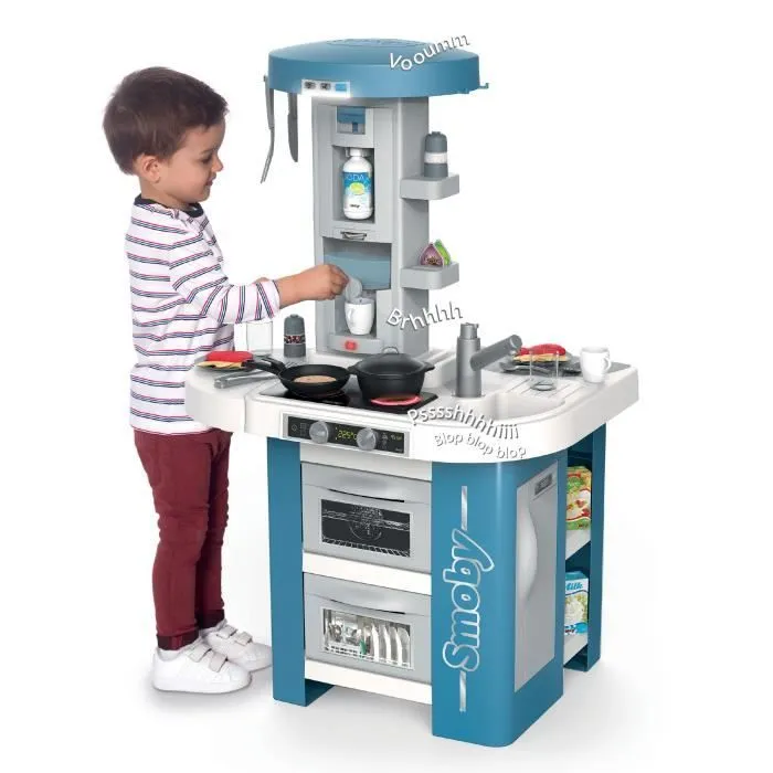 Smoby Cuisine tech edition avec module électronique - Effets sonores et lumineux - 35 accessoires inclus - dès 3 ans-2