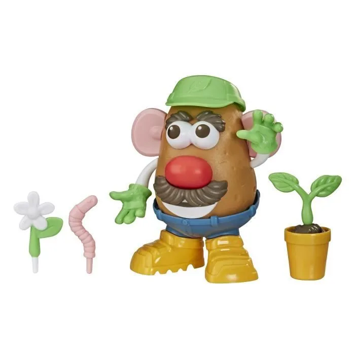 Mr. Patate Green, 15 pièces en matière plastique d'origine végétale, jouet pour enfants, Potato Head Goes Green, Hasbro-2