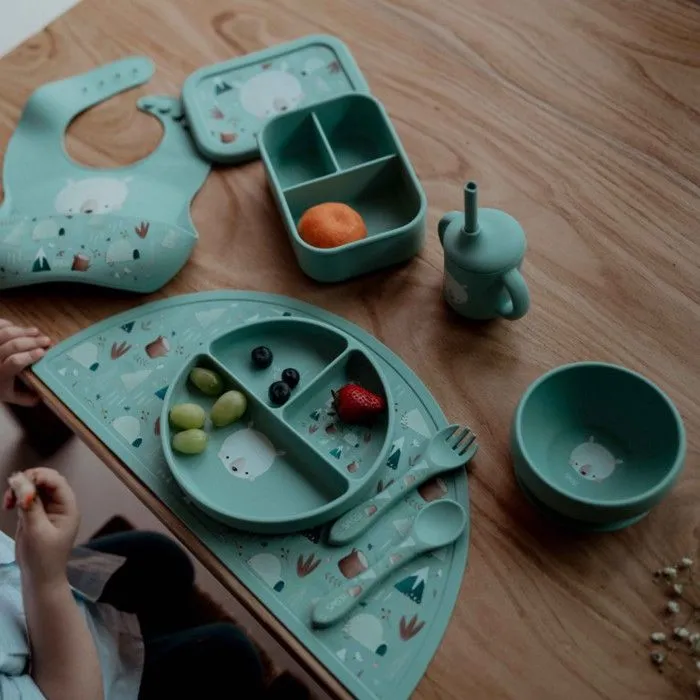 Sassi Junior - Couverts en silicone Munchy l'ours-2