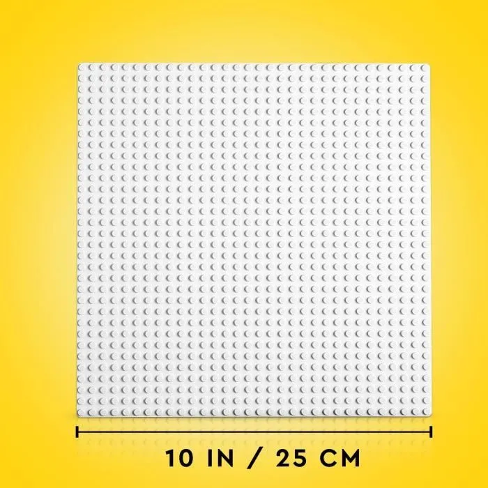 LEGO® 11026 Classic La Plaque De Construction Blanche 32x32, Socle de Base pour Construction, Assemblage et Exposition-2