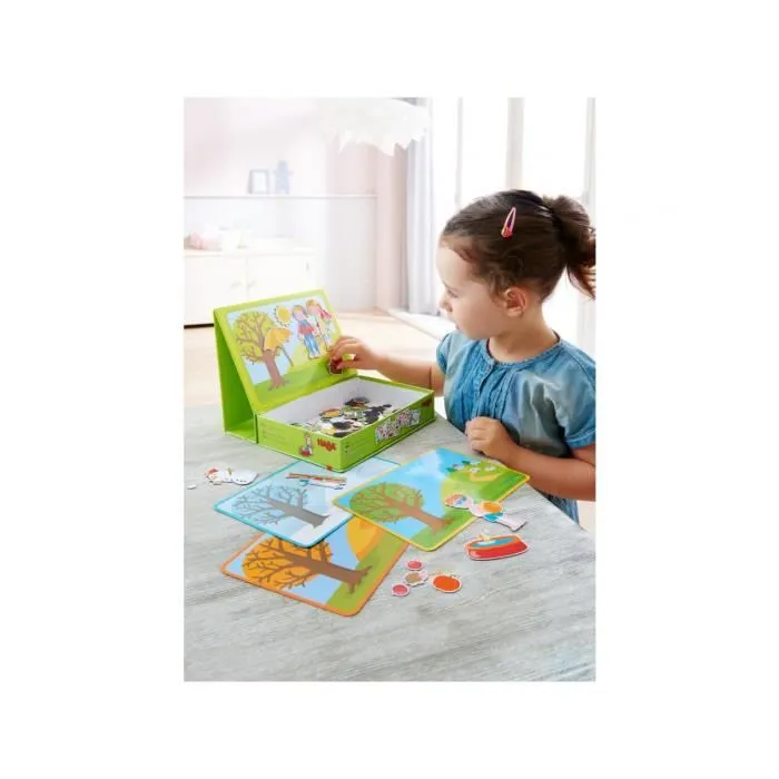 Jeu de société - HABA - Les 4 saisons - Boîte de jeu magnétique - Enfant - Mixte-1