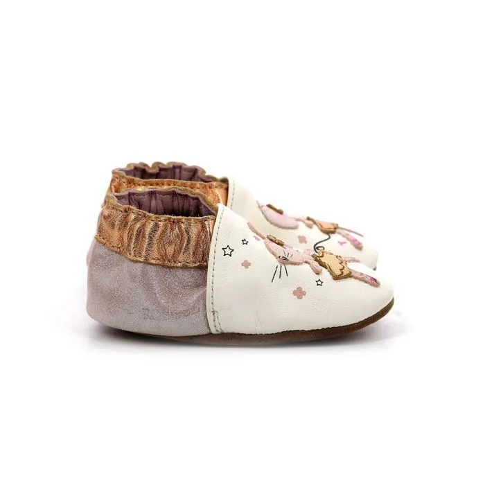 ROBEEZ Chaussons Dancing Mouse blanc-2