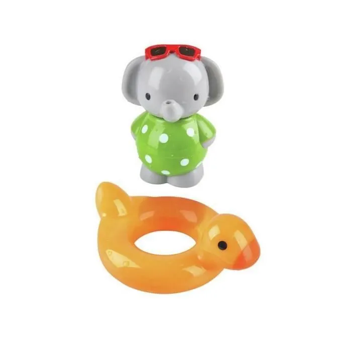 Jouet de bain - HAPE - Eléphant Nageur et sa bouée - Pour bébé - En plastique - 2 pièces-3