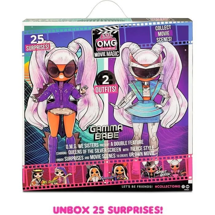 L.O.L. Surprise OMG Movie Magic - Gamma Babe - Poupée Mannequin 24cm-5
