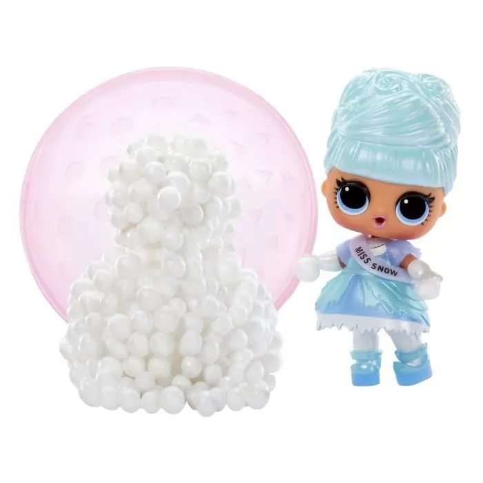 Poupée à collectionner - MGA - Winter Snow Tot - 7,5 cm - Surprise de neige magique - 7 accessoires-1