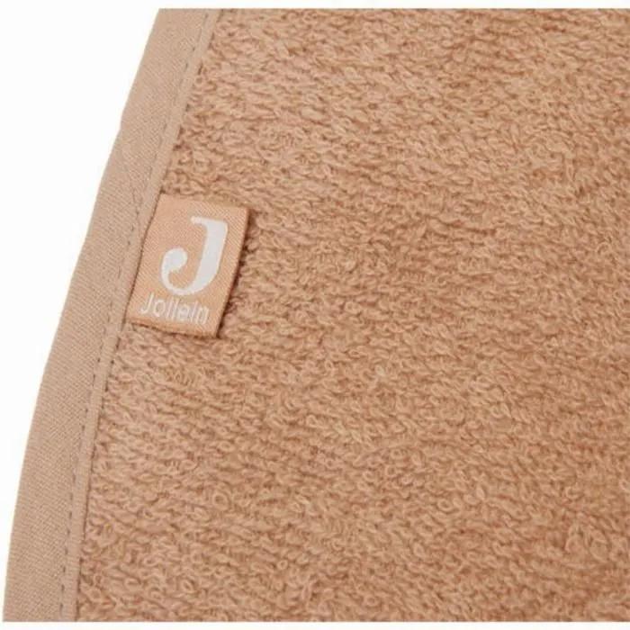 Bavoir éponge JOLLEIN - Biscuit Marron - Mixte - Dès la naissance - Coton et polyester-1