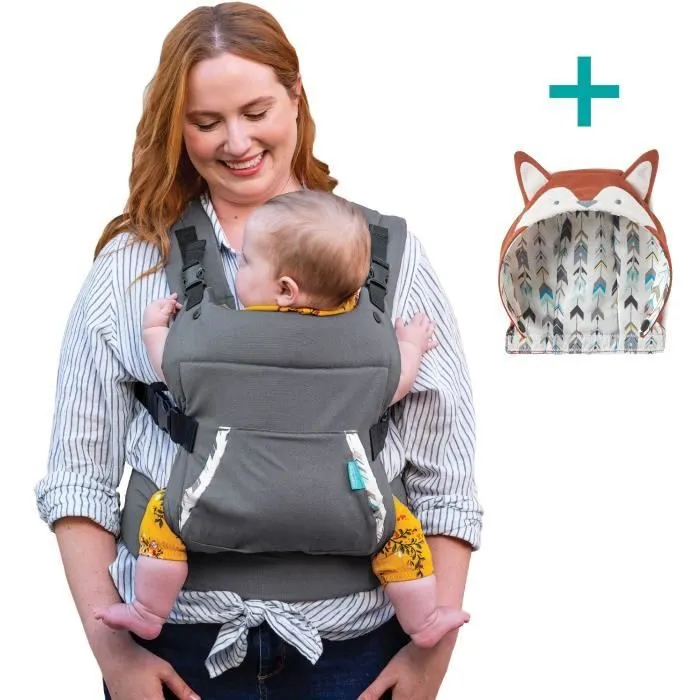 Porte-Bébé INFANTINO Cuddle Up Renard - 2 modes : ventral face et dorsal-8