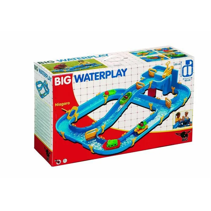 Port d'activités WaterPlay Niagara - BIG - Smoby - Roue à eau et canaux éducatifs pour enfants de 3 ans et plus-2