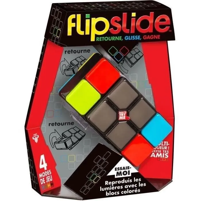 Flipslide - MOOSE TOYS - Jeu électronique de combinaison de lumière, avec piles incluses-0