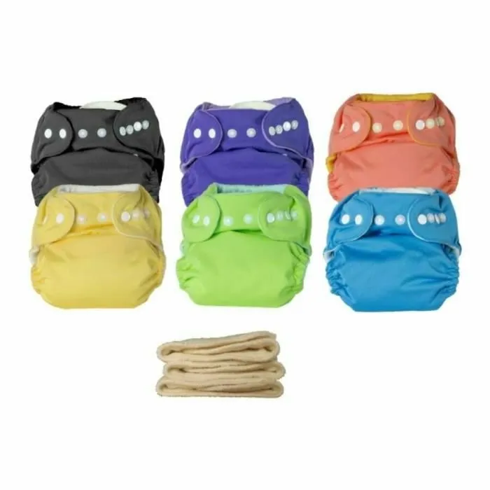 Pack Couches Lavables Complet - P'TITS DESSOUS - Sweet Lili - Taille Unique - Ultra-absorbante - Multicouleur-0