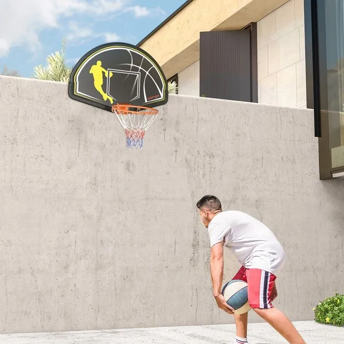 SPORTNOW - Panier de Basketball - PE - 70x110x90cm - Noir-1