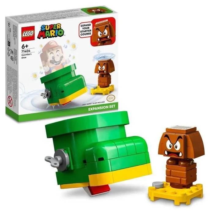 LEGO Super Mario 71404 Ensemble d’extension La Chaussure du Goomba, Jouet Construction-0