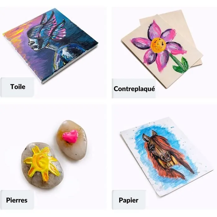 Peinture Enfant Lavable Doigt Creative Deco | 24x20ml | Multicolore | Non-Toxique-2