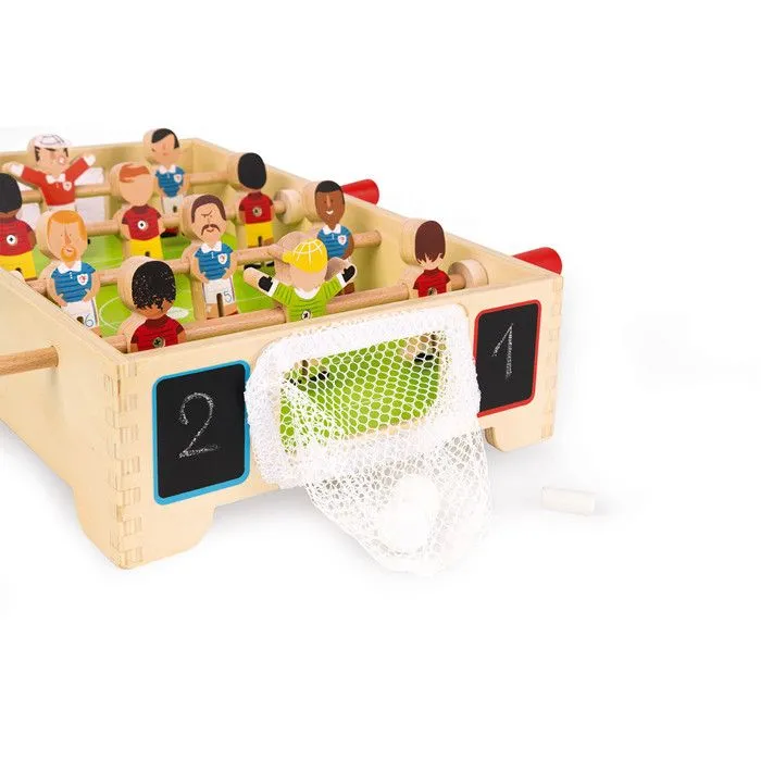 Mini Babyfoot Champions en bois - JANOD - Dès 3 Ans - Intérieur - 32x31x10cm - Orange - Mixte-3