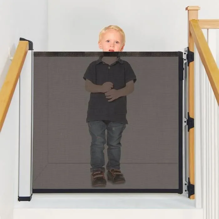 Barrière de sécurité enroulable Lascal KiddyGuard Avant Noir-3