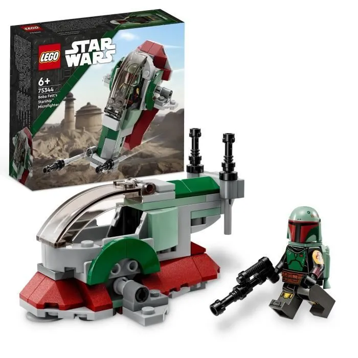 LEGO® Star Wars 75344 Le Vaisseau de Boba Fett Microfighter - Blanc - Pour Enfant de 6 ans et plus-0