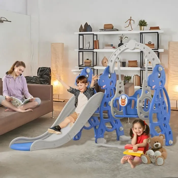 Toboggan pour enfants - LILIIN - Pliable - Intérieur et extérieur - 175x140x120cm - 9kg-2