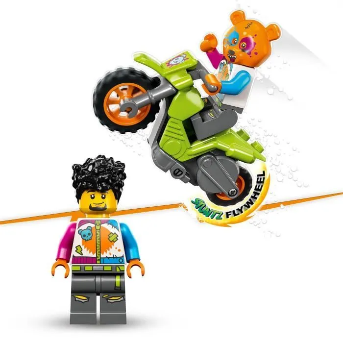 LEGO® City Stuntz 60356 La Moto de Cascade de l’Ours, Jouet Véhicule, Idée Cadeau-2