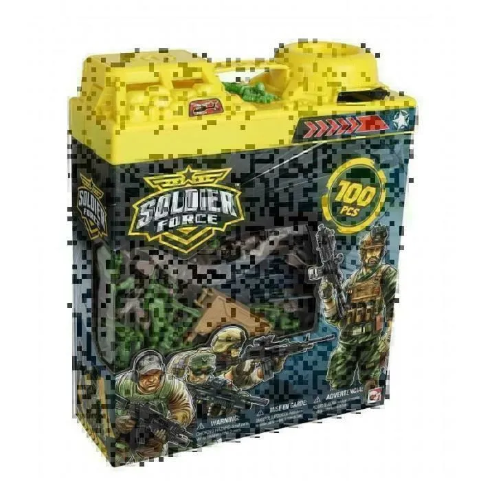Jeu de construction Soldier Force - Seau de 100 pièces - PICWIC - Pour enfants de 3 ans et plus - Intérieur-1