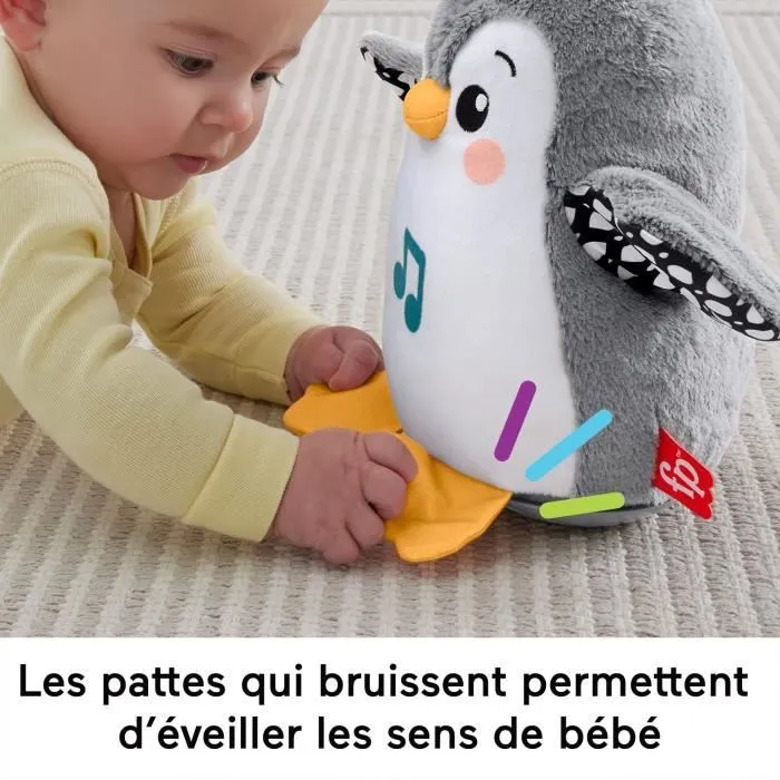 Fisher-Price-Mon Pingouin d’Éveil-Peluche Musicale HNC10-6