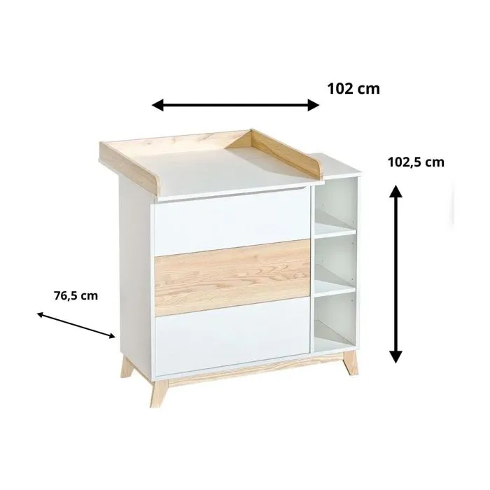 Commode avec table à langer-1