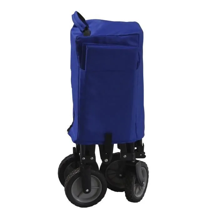 Chariot pliable bleu - AXI AB110 - Roues en caoutchouc - Charge maximale 80 kg-1