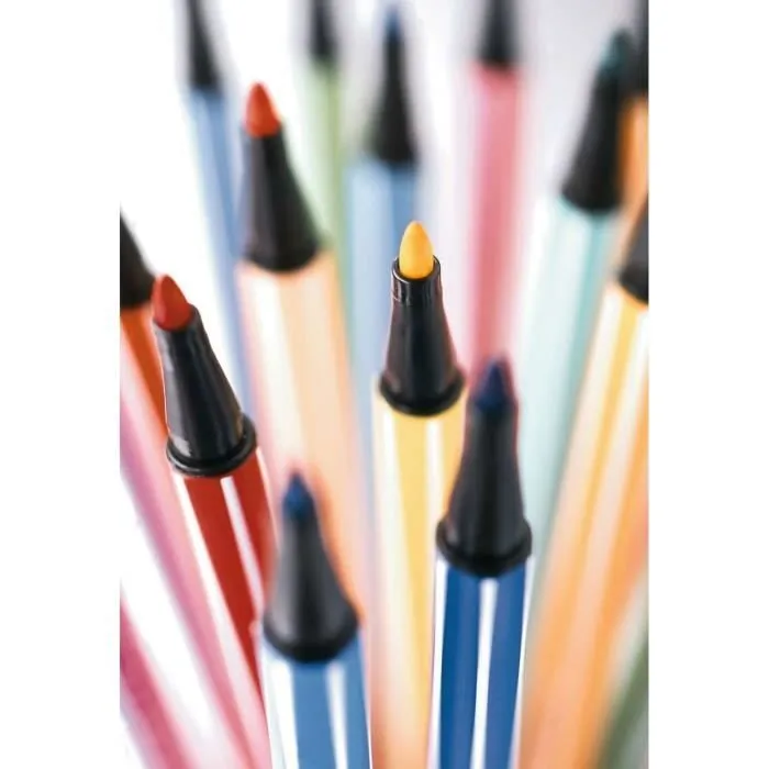 STABILO Pen 68 - Boîte métal - lot de 30 feutres de coloriage-1