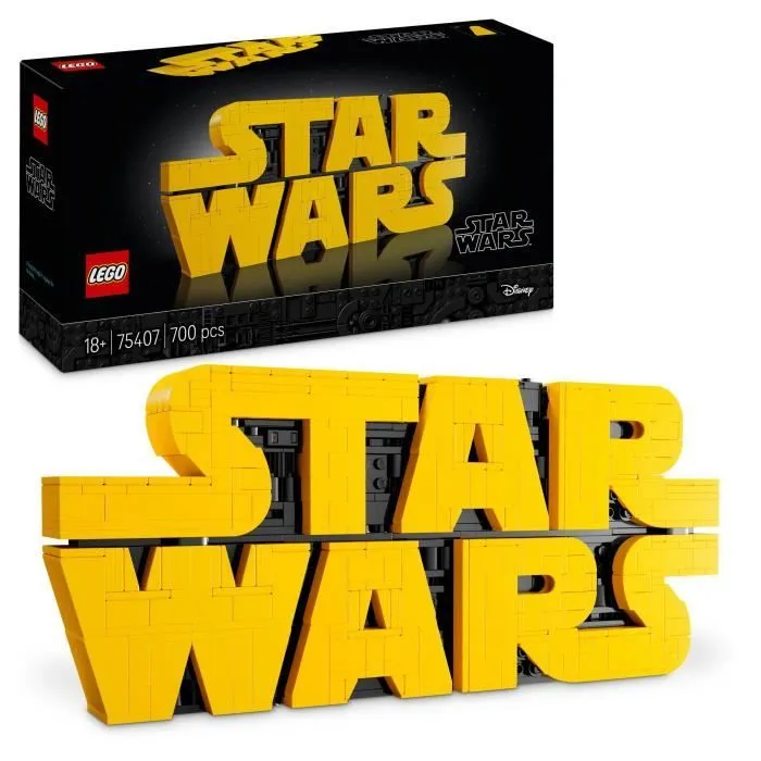 LEGO Star Wars 75407 Logo De Star Wars En Briques - Set De Construction Pour Adulte – Déco-0