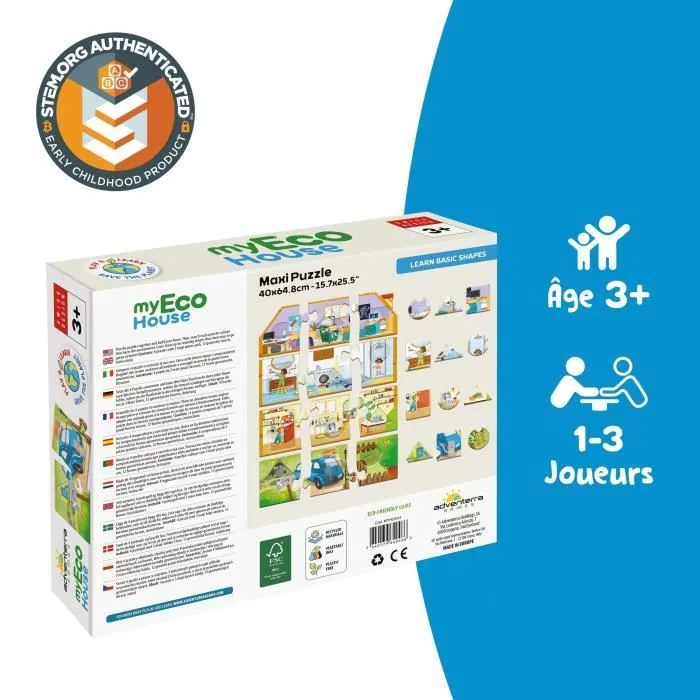 Jeux éducatifs - GEOMAG - My Eco House - Méthode Montessori - Construction maison - Sensibilisation à l'environnement-4