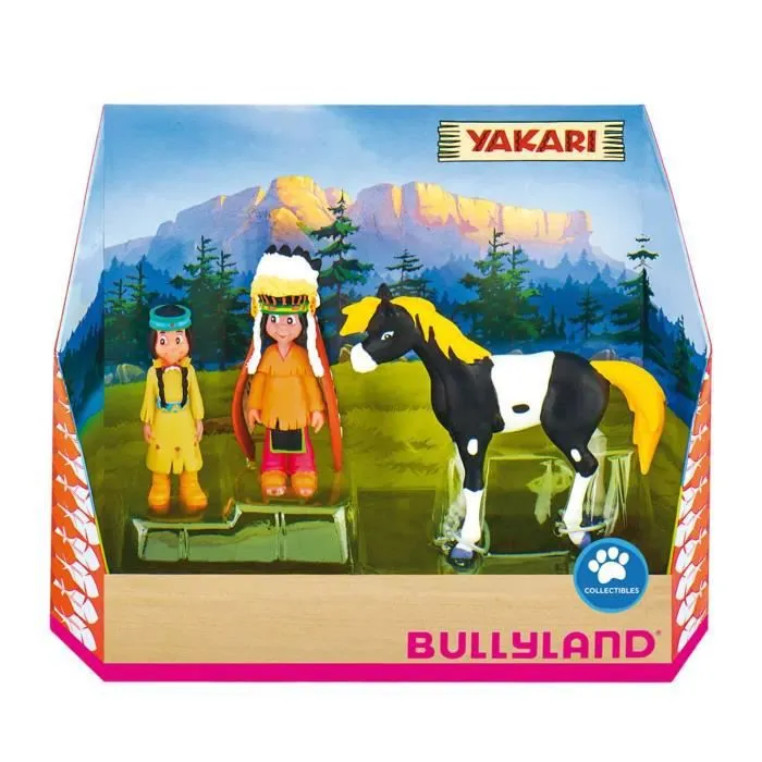 Set de 3 Figurines Yakari Coloris Unique-0