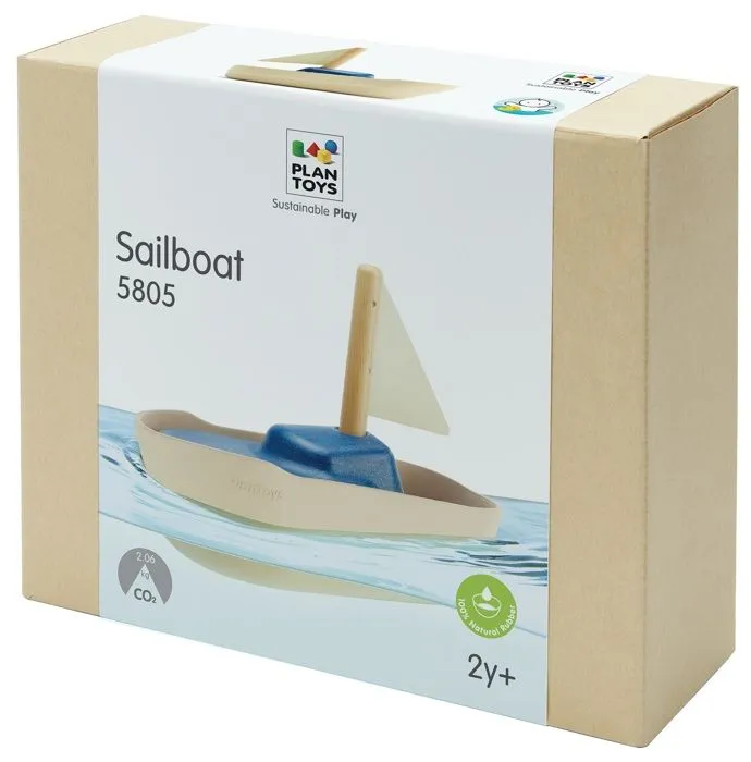 Plan Toys - Grand bateau à voile 21 cm - TROUSSELIER-4