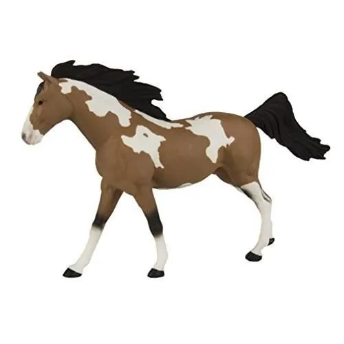 Safari Ltd Winners Circle Collectibles “ Pinto Mustang Stallion “ Realistic Hand Painted Toy Figurine Model “ Quality Construction-0