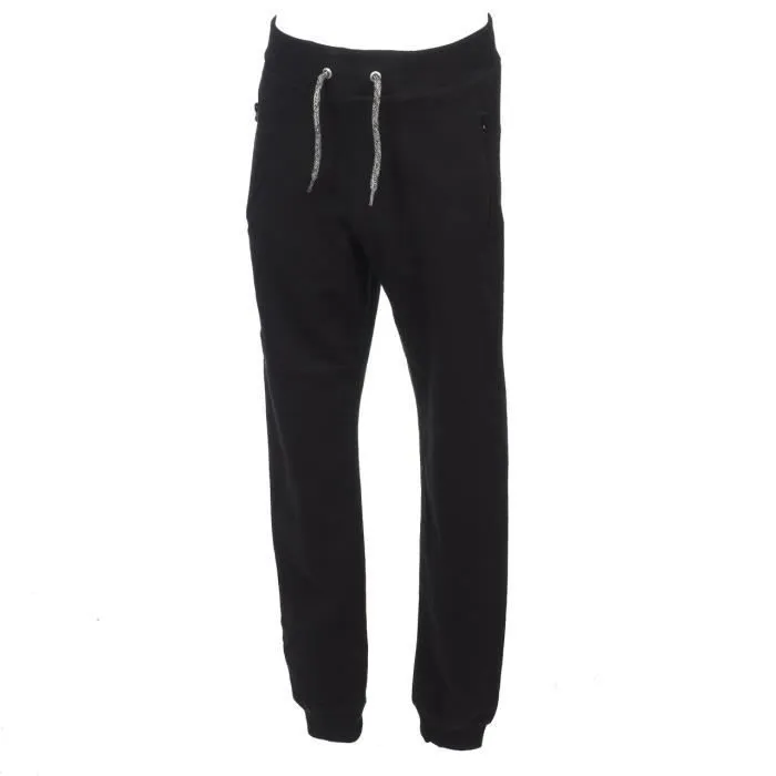 Pantalon de survêtement - Name it - Honk sweat pant jr - Noir - 95% coton - Taille élastique-0