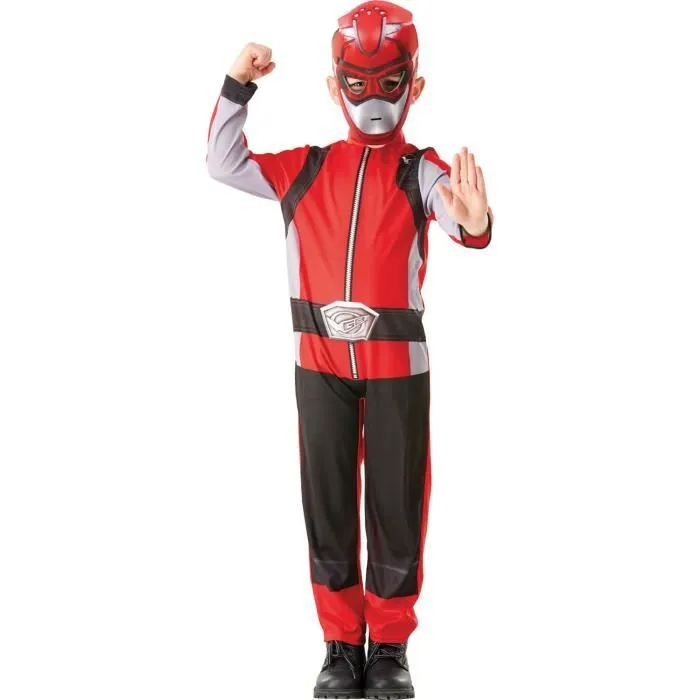 Déguisement Power Rangers Beast morphers - Rouge - Taille 3/4 ans - 3-4 ans (94 à 108 cm) Coloris Unique-1