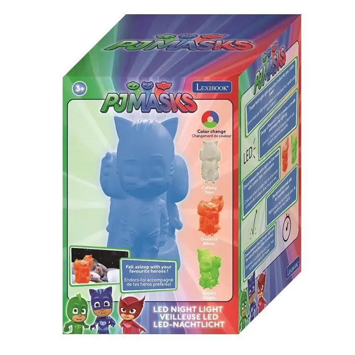Veilleuse LED Pyjamasques - LEXIBOOK - Changement de couleurs, matière anti-choc et auto-extinction-3
